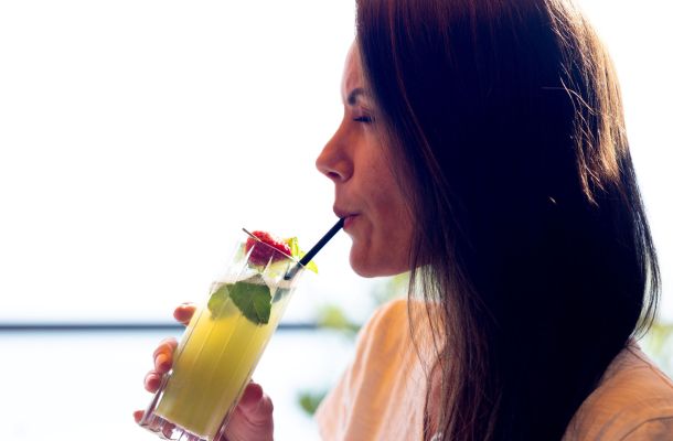 Patient enjoying her fasting cure